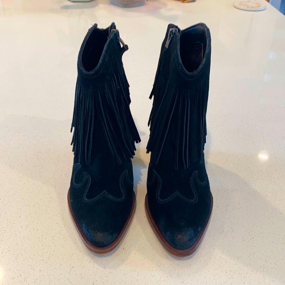 Sam Edelman Bennie Fringe Suede ankle boot
